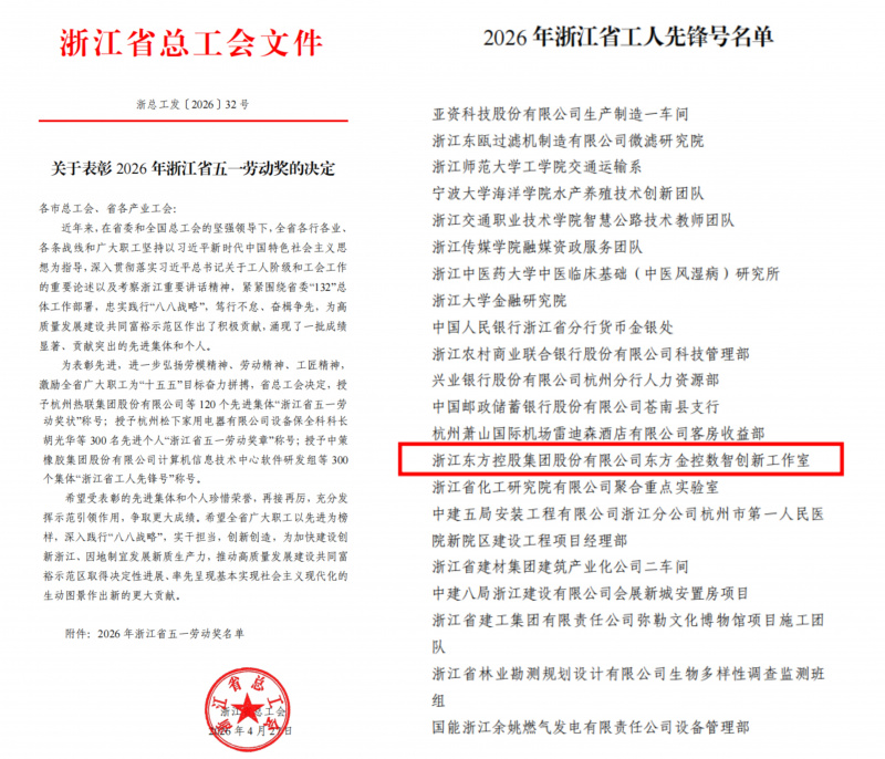 浙江東方榮獲2026年浙江省五一勞動(dòng)獎(jiǎng)——“浙江省工人先鋒號(hào)”榮譽(yù)稱號(hào).jpg